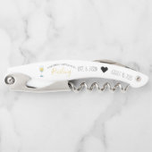 Hochzeitsgastgeschenke | Personalisiert Wine Corks Kellnermesser (Vorderseite)