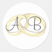 Hochzeitsgastgeschenke Runder Aufkleber (Vorderseite)