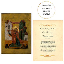 Hochzeitsgebet-Karte orthodox Christlich Platzkarte