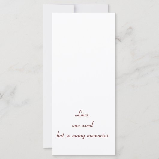 Hochzeitsgefälligkeit, Extravaganter Herzrahmen (Rückseite)