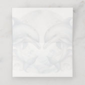 Hochzeitsgefaltete Platzkarte (Innenseite Aufgefaltet)