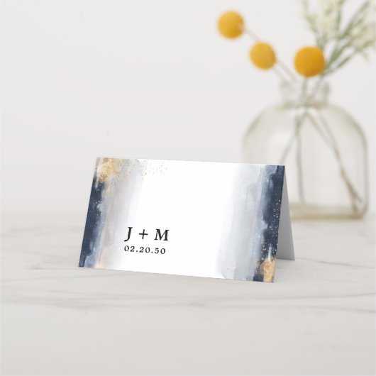 Hochzeitsgefaltete Platzkarte (Rückseite)