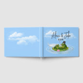Hochzeitsgefrösche auf Lily Pad Gästebuch (Voll)