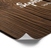 Hochzeitsgelb Poster (Ecke)