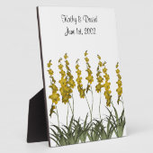 Hochzeitsgelbe Blumen Fotoplatte (Seite)