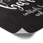 Hochzeitsgeld-Bar-Chalkboard 8x10-Zeichen Poster (Ecke)