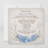 Hochzeitsgelübde Erneuerung-lila Blumenstrauß Einladung (Vorderseite)