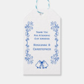 Hochzeitsgeschenk-Anhänger Blaue Saphir-Glocken Geschenkanhänger (Vorderseite)