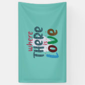 Hochzeitsgeschenk, bei dem Liebe besteht Banner (Vertikal)