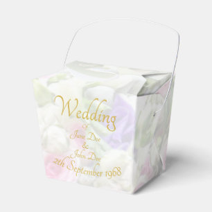 Hochzeitsgeschenk - Braut mit farbenfrohem Hochzei Geschenkschachtel