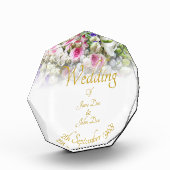 Hochzeitsgeschenk - Braut mit farbenprächtigem Hoc Fotoblock (Links)