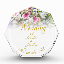 Hochzeitsgeschenk - Braut mit farbenprächtigem Hoc Fotoblock