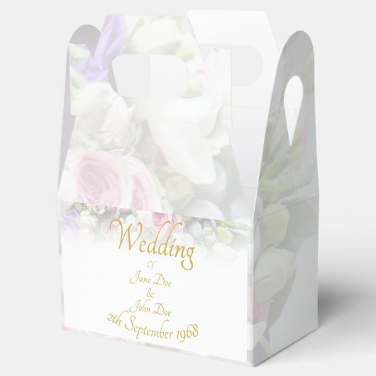 Hochzeitsgeschenk - Braut mit farbenprächtigem Hoc Geschenkschachtel (Geöffnet)