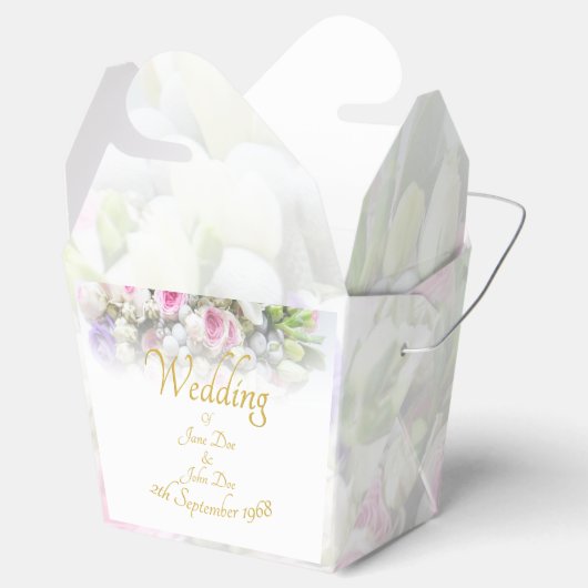 Hochzeitsgeschenk - Braut mit farbenprächtigem Hoc Geschenkschachtel (Geöffnet)