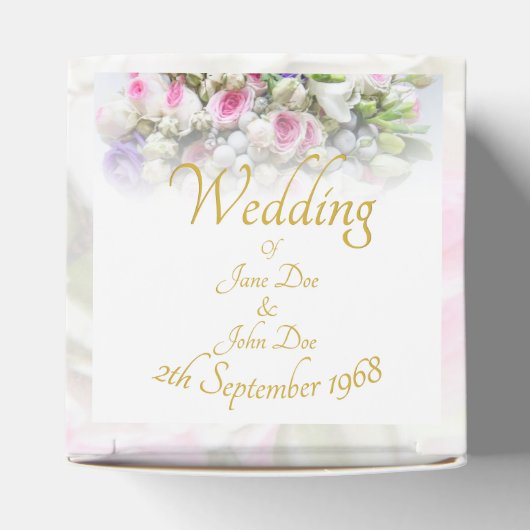 Hochzeitsgeschenk - Braut mit farbenprächtigem Hoc Geschenkschachtel (Oben)