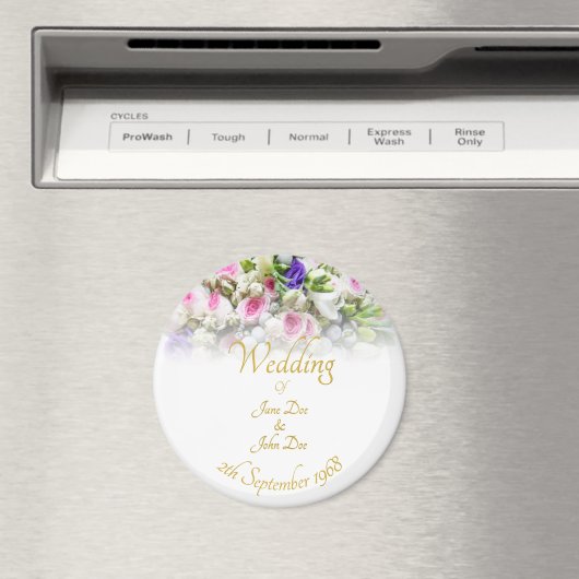 Hochzeitsgeschenk - Braut mit farbenprächtigem Hoc Magnet (In Situ (Geschirrspüler))