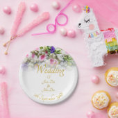 Hochzeitsgeschenk - Braut mit farbenprächtigem Hoc Pappteller (Party)