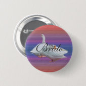 Hochzeitsgeschenk, Braut oder Bräutigam Button (Vorne & Hinten)