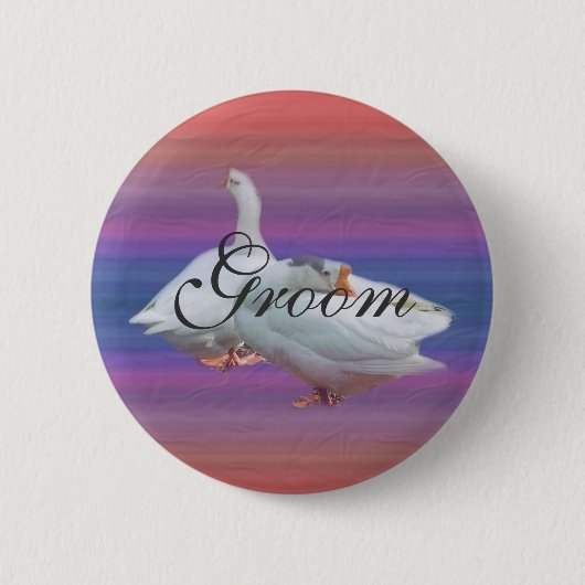 Hochzeitsgeschenk, Braut oder Bräutigam Button (Vorderseite)