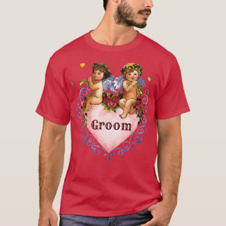 Hochzeitsgeschenk Bräutigam Engel Kirschen Herz we T-Shirt