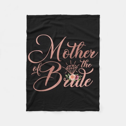 Hochzeitsgeschenk Brautmutter Mutter der Braut Fleecedecke (Vorderseite)