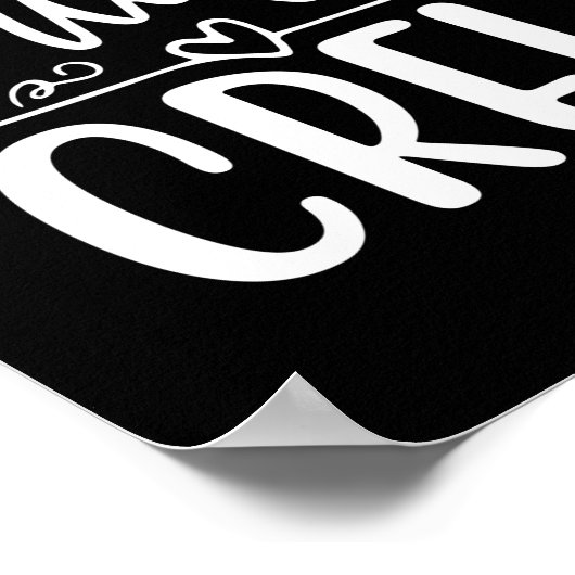 Hochzeitsgeschenk-Bride-Crew Poster (Ecke)