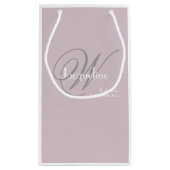 Hochzeitsgeschenk Bridesmaid Modernes Monogramm Ch Kleine Geschenktüte (Rückseite)