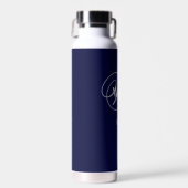 Hochzeitsgeschenk Chic Monogram + Name Cool Trinkflasche (Vorne)