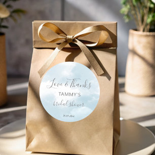 Hochzeitsgeschenk Cloud Nine Runder Aufkleber