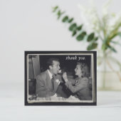 Hochzeitsgeschenk Dankeschön Karte Anpassbares Fot (Stehend Vorderseite)