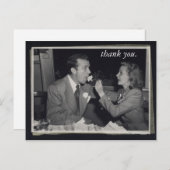 Hochzeitsgeschenk Dankeschön Karte Anpassbares Fot (Vorne/Hinten)