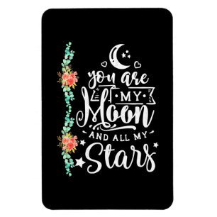 Hochzeitsgeschenk Du bist mein Mond und alle Ste Magnet