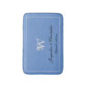 Hochzeitsgeschenk Elegante Monogram, neu gezogenes Badematte (Vorderseite Vertikal)