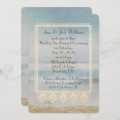 Hochzeitsgeschenk Erneuerung Küstendesign Einladung (Vorne/Hinten)