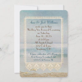 Hochzeitsgeschenk Erneuerung Küstendesign Einladung