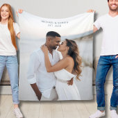 Hochzeitsgeschenk Fleece Blanket Custom Couple Ges