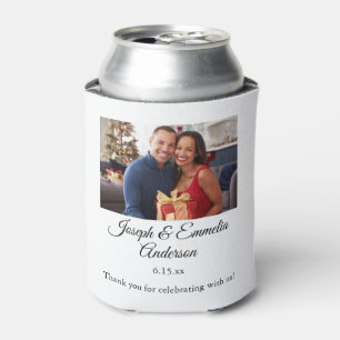 Hochzeitsgeschenk Foto Can Cooler Paar Foto, Namen Dosenkühler