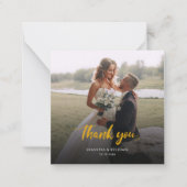 Hochzeitsgeschenk - Foto mit handgeschriebenem Sti Mitteilungskarte (Vorderseite)