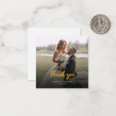 Hochzeitsgeschenk - Foto mit handgeschriebenem Sti Mitteilungskarte (Vorderseite/Rückseite Beispiel)