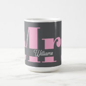 Hochzeitsgeschenk für Braut Nachname Frau Cup Kaffeetasse (Mittel)