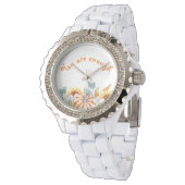 Hochzeitsgeschenk für den Fall von Braut Thema Armbanduhr (Schrägansicht)