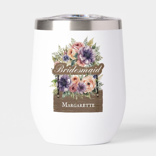 Hochzeitsgeschenk für die Rustikal-Floral (Vorderseite)