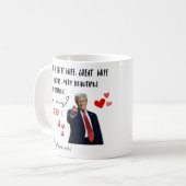 Hochzeitsgeschenk für Ehefrau\Freundin Kaffeetasse (Vorderseite Links)