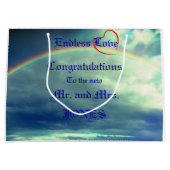 Hochzeitsgeschenk für endlose Liebe Große Geschenktüte (Vorderseite)