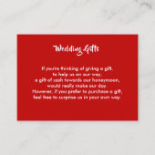 Hochzeitsgeschenk für Honeymoon Geld Personalisier Begleitkarte (Vorderseite)