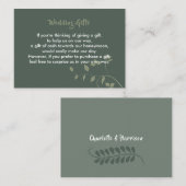 Hochzeitsgeschenk für Honeymoon Geld Personalisier Begleitkarte (Vorne/Hinten)