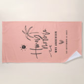 Hochzeitsgeschenk für Honigpalmen Strandtuch (Vorderseite)