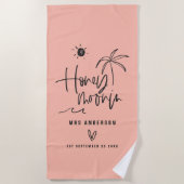 Hochzeitsgeschenk für Honigpalmen Strandtuch (Vorderseite)