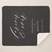 Hochzeitsgeschenk für immer und immer sherpadecke (Vorderseite (Horizontal))