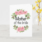 Hochzeitsgeschenk für Mama der Braut Karte (Gelbe Blume)